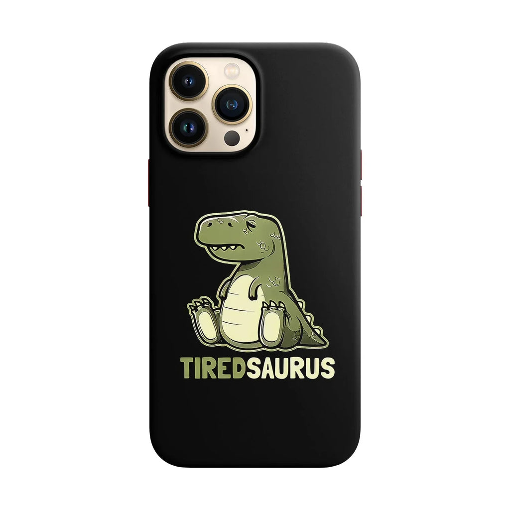 Husa compatibila cu Apple iPhone 12 Pro Max model Tired saurus Rex,Silicon, Tpu, Viceversa - Viceversa