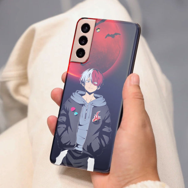 Husa compatibila cu Samsung Galaxy S21 FE model Todoroki my hero academia, Silicon, TPU, Viceversa