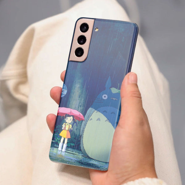 Husa compatibila cu Samsung Galaxy S21 FE model Totoro waiting for the bus, Silicon, TPU, Viceversa