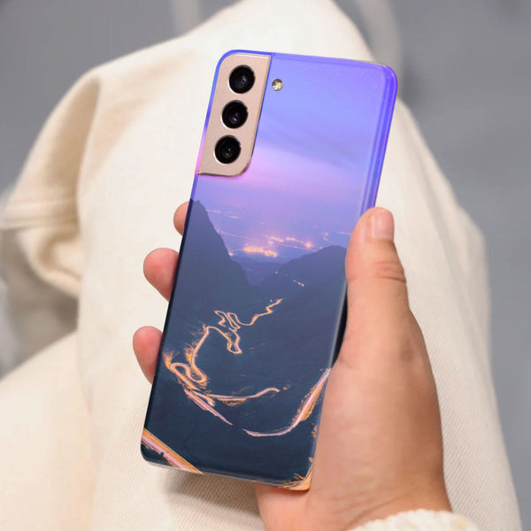 Husa compatibila cu Samsung Galaxy S21 FE model Transfagarasan into the night, Silicon, TPU, Viceversa