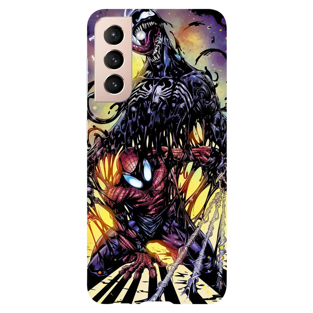 Husa compatibila cu Samsung Galaxy S20 Ultra model Venom vs spiderman, Silicon, TPU, Viceversa - Viceversa