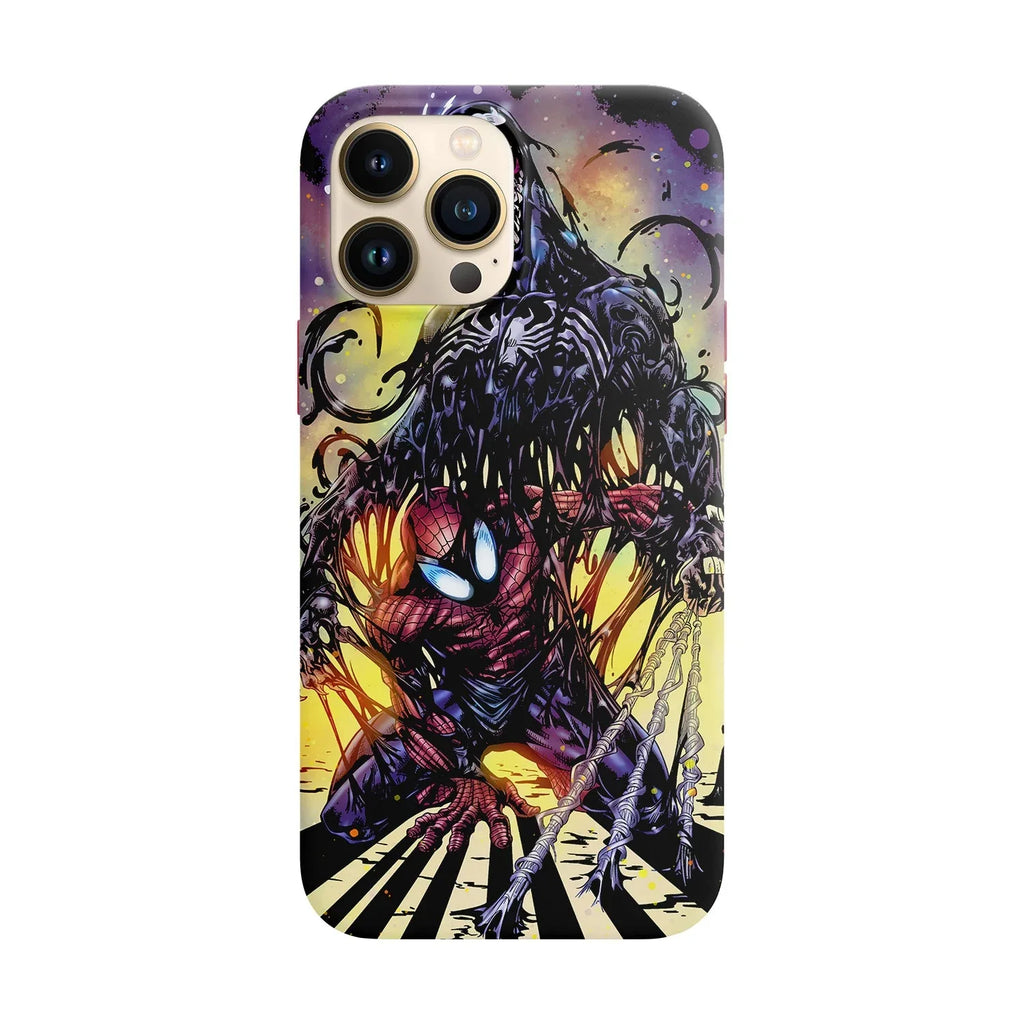 Husa compatibila cu Apple iPhone 12 Mini model Venom vs spiderman,Silicon, Tpu, Viceversa - Viceversa