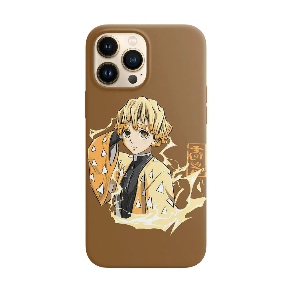 Husa compatibila cu Apple iPhone 11 Pro model Zenitsu Agatsuma Demon slayer, Silicon, TPU, Viceversa - Viceversa