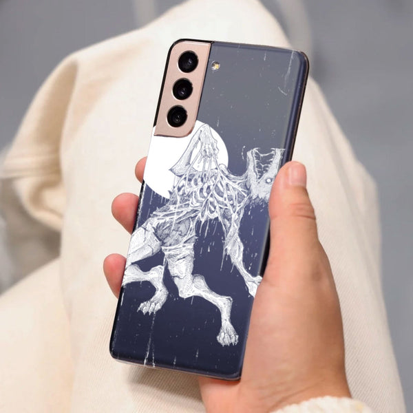 Husa compatibila cu Samsung Galaxy S21 FE model Zoombie wolf, Silicon, TPU, Viceversa